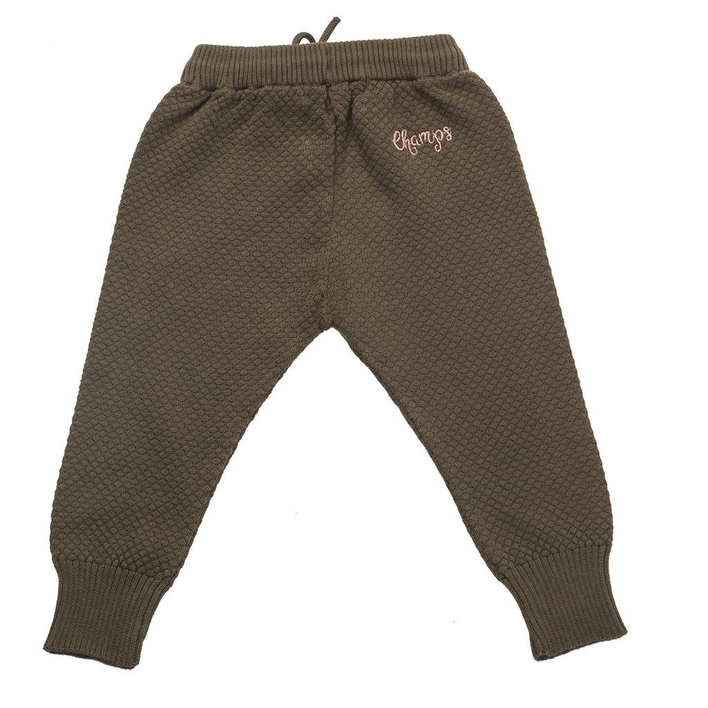 Champs of Denmark Knittede Pant Pant Olive