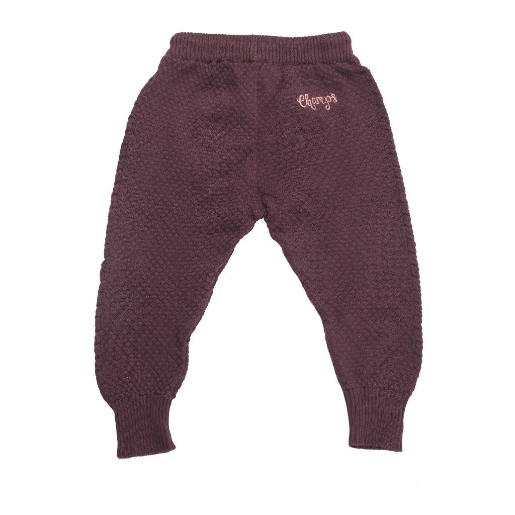 Champs of Denmark Strikbukser Pant Plum